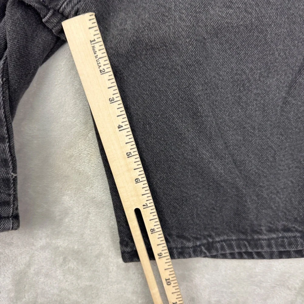 Vintage Wrangler Denim Shorts Boys Size 16 Black Made in USA 25 Waist 90s
